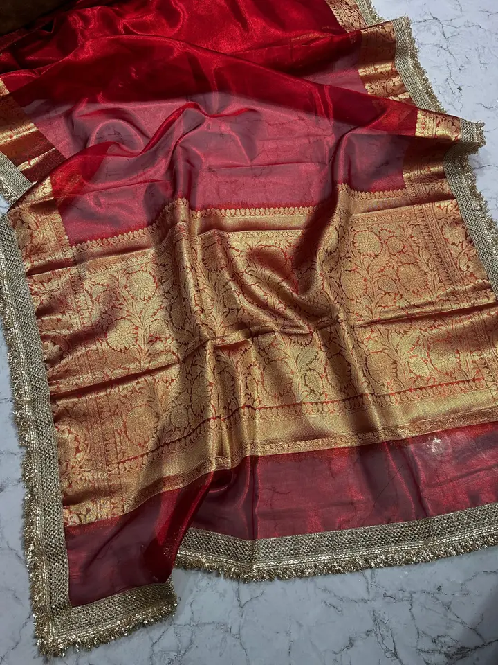 Tissue Organza Kiran Border, photograph 1 of 9