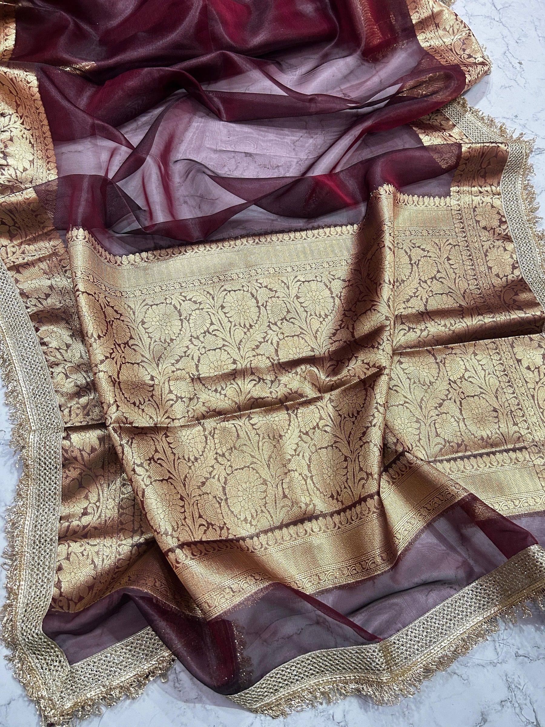 Tissue Organza Kiran Border, photograph 3 of 9